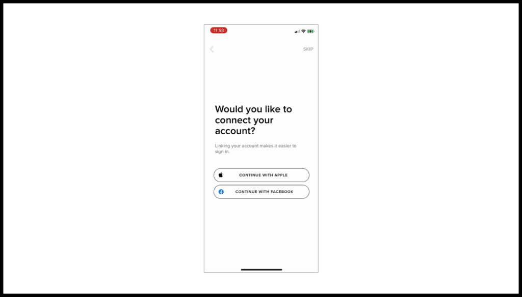 Экран 5. Would you like to connect your account?